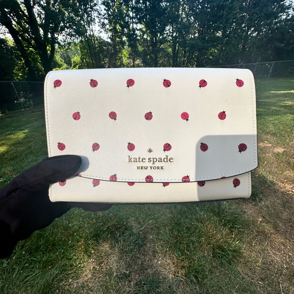 Kate Spade NWT Lady Bug Convertible Bag Purse with 2 straps and dust bag R$349 - Picture 7 of 11